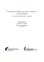 The change of a defence contractor to become a systems integrator: A case study of Rheinmetall Air Defence