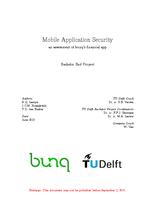 Mobile Application Security: An assessment of bunq's financial app