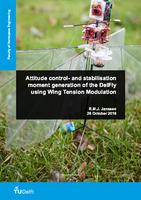 Attitude control- and stabilisation moment generation of the DelFly using Wing Tension Modulation