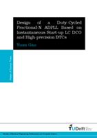 Design of a Duty-Cycled Fractional-N ADPLL Based on Instantaneous Start-up LC DCO and High-precision DTCs