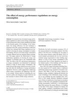 The effect of energy performance regulations on energy consumption