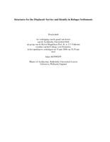 Structures for the Displaced: Service and Identity in Refugee Settlements