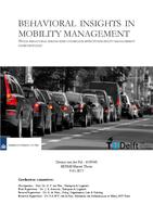 Behavioral insights in Mobility Management