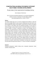 Construction an arena for energy efficient multi-family housing development: A case study of inter-organisational knowledge sharing