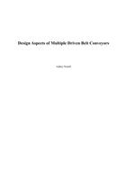 Design aspects of multiple driven belt conveyors