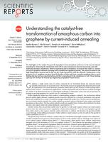 Understanding the catalyst-free transformation of amorphous carbon into graphene by current-induced annealing