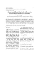 Geotechnical Reliability Analysis Involving Spatially Autocorrelated Soil Properties