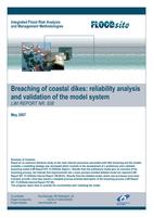 Braching of coastal dikes: Reliability analysis and validation of the model system