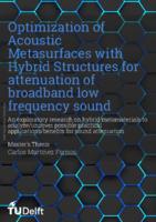 Optimization of Acoustic Metasurfaces with Hybrid Structures for attenuation of broadband low frequency sound