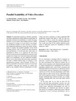 Parallel Scalability of Video Decoders