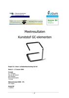 Meetresultaten Kunststof GC-elementen: Project C2: Oever- en Bodembescherming met GC