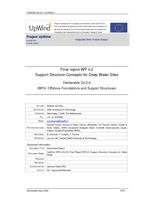 Final report WP 4.2: Support Structure Concepts for Deep Water Sites: Deliverable D4.2.8 (WP4: offshore foundations and support structures)