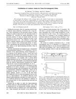 Oscillations of Andreev states in clean ferromagnetic films