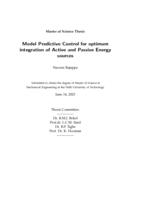 Model predictive control for optimum integration of active and passive energy sources