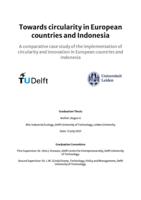 Towards circularity in European countries and Indonesia