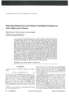Ship drag reduction by air bottom ventilated cavitation in calm water and in waves