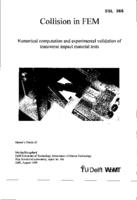 Collision in FEM Numerical computation and experimental validation of transverse impact material tests