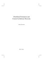 Distributed Estimation and Control for Robotic Networks