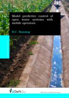 Model Predictive Control of Open Water Systems with Mobile Operators