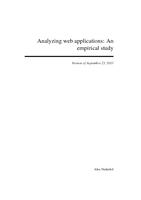 Analyzing web applications: An empirical study