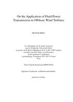 On the Application of Fluid Power Transmission in Offshore Wind Turbines