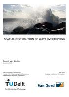 Spatial distribution of wave overtopping