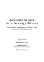Overcoming the capital barrier for energy efficiency