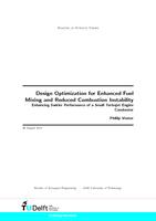 Design Optimization for Enhanced Fuel Mixing and Reduced Combustion Instability: Enhancing Swirler Performance of a Small Turbojet Engine Combustor