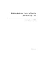 Finding Errors in Massive Payment Log Data