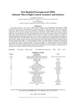 Post-buckled precompressed (PBP) subsonic micro flight control actuators and surfaces