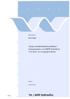 Analyse bruikbaarheid modellen - instrumentaria voor KRW beleidtool voor kust- en overgangswateren