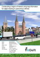 Constructing a region of interest using map information for object tracking in autonomous vehicles
