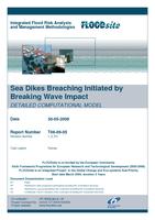 Sea dikes breaching initiated by breaking wave impact - Detail computational model