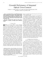 Crosstalk performance of integrated optical cross-connects