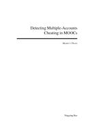 Detecting Multiple-Accounts Cheating in MOOCs 