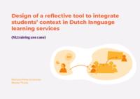 Design of a reflective tool to integrate students’ context in Dutch language learning services (NLtraining use case)