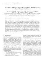 Degradation Behavior of Epoxy Resins in Fibre Metal Laminates Under Thermal Conditions