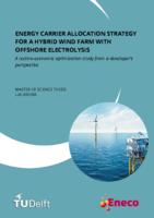 Energy carrier allocation strategy for a hybrid wind farm with offshore electrolysis