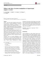 Efficacy and safety of uterine manipulators in laparoscopic surgery: A review