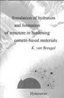 Simulation of hydration and formation of structure in hardening cement-based materials