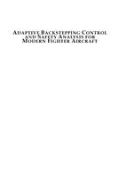 Adaptive Backstepping Control and Safety Analysis for Modern Fighter Aircraft