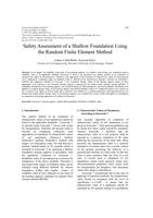 Safety assessment of a shallow foundation using the random finite element method