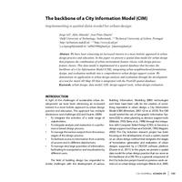 The backbone of a City Information Model (CIM): Implementing a spatial data model for urban design