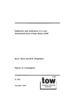 Calibration and verification of a one-dimensional wave energy decay model report on investigation