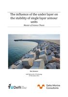 The influence of the under layer on the stability of single layer armour units