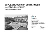 Post-war duplex housing in courtyard configuration: Transformation towards adaptive neighborhoods: Cas Roland Holstbuurt
