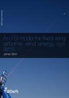 An FSI model for fixed-wing airborne wind energy systems