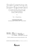 Scale Learning in Scale-Equivariant Convolutional networks