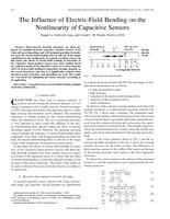 The influence of electric-field bending on the nonlinearity of capacitive sensors
