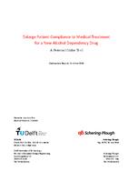 Enlarge Patient Compliance to Medical Treatment for a New Alcohol Dependency Drug: A Personal Online Tool